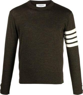 Thom Browne 4-Bar wool jumper - men - Virgin Wool - 4 - Green