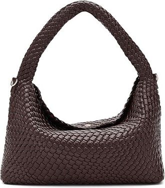 Dune London Deliberate I Shoulder Womens Handbags Dark Brown, Faux Leather
