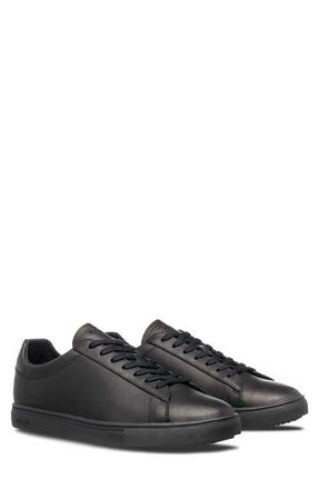 Clae Bradley Sneaker in Black Water Repellent Leather at Nordstrom, Size 10.5
