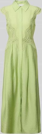 Copenhagen Muse Hemdblusenkleid aus Modal-Mix mit Spitze Modell COLE in Hellgruen, Gr&ouml;&szlig;e XS