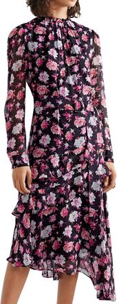 Jason Wu Floral Print Silk Georgette Midi Dress - New Season Size S