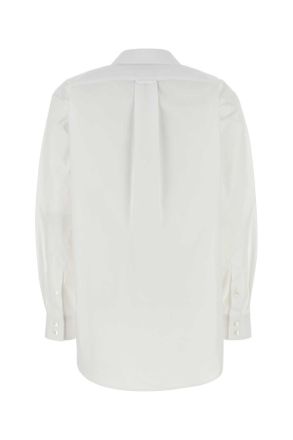 Gucci Womens White Poplin Shirt Exterior: Cotton Camicie