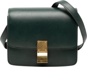 Celine Pre-owned Cross Body Bags, female, Green, Size: ONE SIZE Pre-owned The Classic Box Crossbody Bag