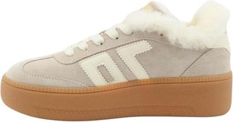 Back70 Back70, Schoenen, Dames, Beige, 38 EU, Leer, Sneaker