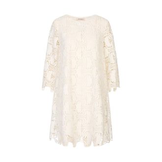 Meimeij Short Dresses, female, White, Size: XS Short Lace Dress