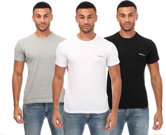 Ben Sherman Heren Otto T-Shirt (Pak van 3) (Zwart/Grijs/Wit)