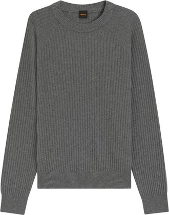 HUGO BOSS Round-neck Truien - Heren - Ronde hals truien - Grijs - XL - Truien & Vesten