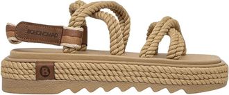 Bohonomad Tahiti Platte Sandalen - Dames - Sandalen - Beige - 36 EU - Schoenen