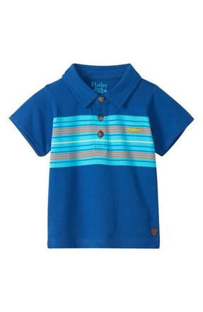 Hatley Kids Limoges Stripe Peached Cotton Polo at Nordstrom, Size 18-24M
