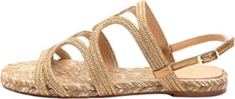 Castaner Womens Pitra Flat Sandals In Oro Viejo