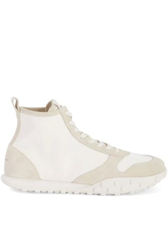 Jil Sander suede-panelled sneakers - men - Rubber/Calf Suede/Calf Leather/Polyester - 40 - White