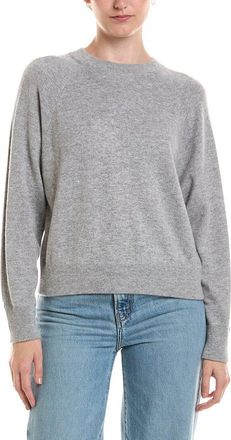 Fort&eacute; Cashmere Rib Trim Cashmere Sweatshirt