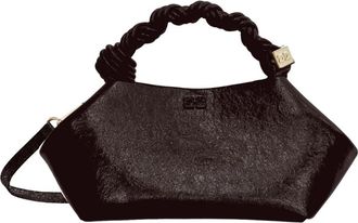 Ganni Bou Bag East/West Deep Shine - Dames - Handtassen - Bruin - ONE Size - Polyester - Tassen