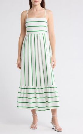 Blu Pepper Stripe Maxi Dress in Ivory at Nordstrom Rack, Size Medium