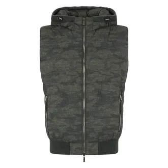 Moorer Vests, male, Green, Size: M Zip-Front Vest