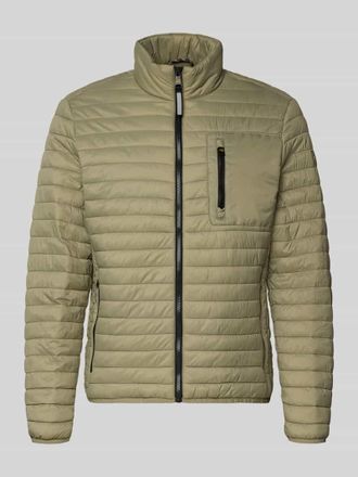 Camel Active Steppjacke mit Stehkragen in Khaki, Gr&ouml;&szlig;e 3XL