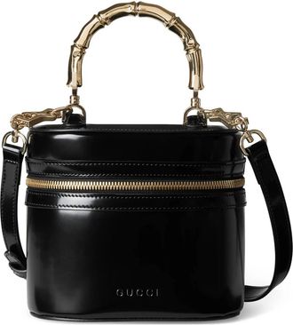 Gucci Tassen, Dames, Zwart, ONE Size, Leer, Mini Vanity Bag