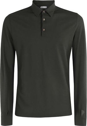 Zanone Polo Shirts - Heren - Polos - Groen - 3XL - Katoen - Tops