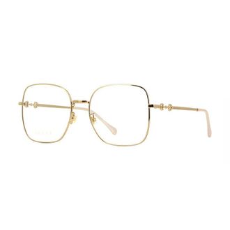 Gucci GG0883OA001 Square Metal Full Rim Eyeglasses - Gold