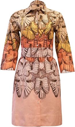 Sara Roka Abito midi Tonia con stampa - Toni neutri