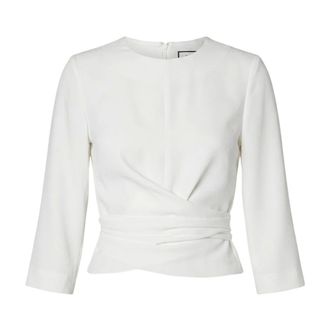 Andiata Kiana Blouse - Dames - Blouses & Shirts - Wit - Maat: XL Zijde