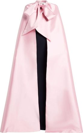 Greta Constantine Abito da sera con mantella - Rosa