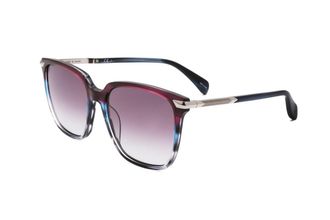Rag & Bone RNB1066/S 0V43 9O Blue Violet Horn/Smoke Gradient