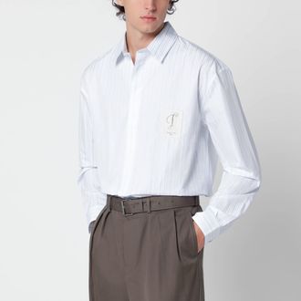 Jacquemus Camicia Simon bianca a righe in cotone