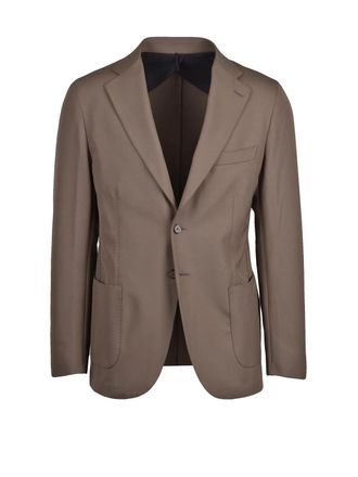 Santaniello Tailored Stretch Blazer With Classic Notch Lapel