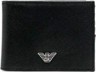 Armani Logo Portemonnee - Heren - Portefeuilles - Zwart - ONE Size - Accessoires