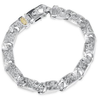 Pompeii3 Mens Designed 14k Gold (55gram) or Platinum (88gram) Link Bracelet 8.5