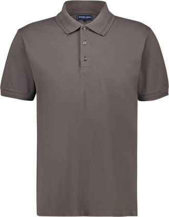 Frescobol Carioca Horacio Katoenen Polo Shirt - Heren - Polos - Grijs - S - Katoen - Tops