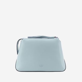 Pinko Womens Beauty Case Light Blue Leather Accessory