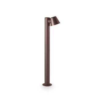 Netlighting Gas Outdoor Bollard Lamp 1 Light Coffee IP43 GU10 in Brown