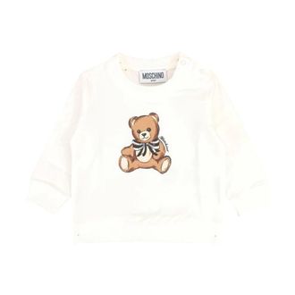 Moschino Neonata Sweatshirt - male - Moschino - Kids Sweatshirts - White - 3 Y - Kids