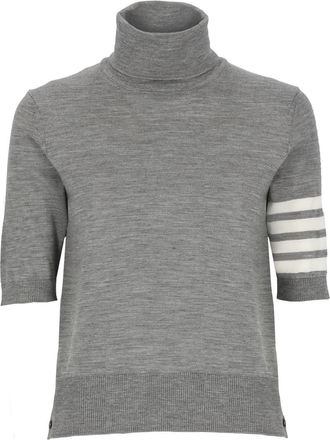 Thom Browne Gray Virgin Wool Sweater
