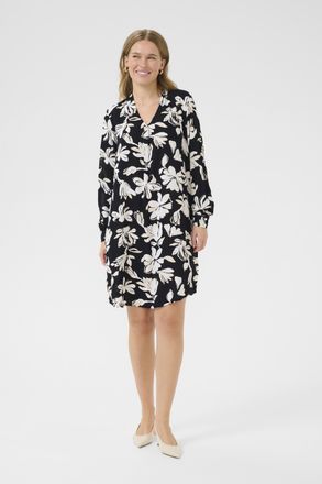 Kaffe Jurk Regular fit black white