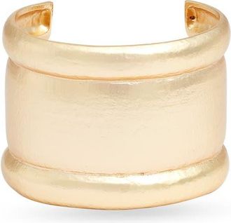 Karine Sultan Architectural Dome Wide Cuff in Gold at Nordstrom