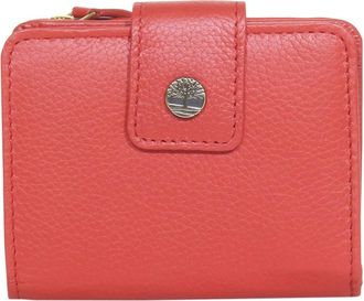 Timberland Womens Leather Rfid Small Indexer Billfold wallets, Red, One Size UK