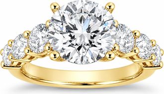 Pompeii3 Certified 4Ct Diamond Engagement Ring 14k Gold Lab Grown