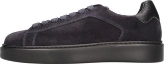 Doucal's Schoenen, Heren, Blauw, 40 EU, Leer, Suede Sneakers