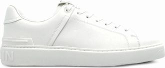 Balmain Mens B Court Sneakers White - Size: 10