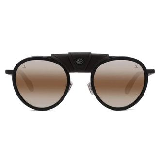 Vuarnet Sunglasses, unisex, Black, 52 MM, Glacier Sunglasses with Greylynx Lenses