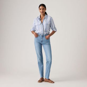 Levi's 724 High Rise Straight Jeans - Womens - 26X28 - Blue