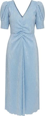 Rotate Sierina Dress Exclusive - Dames - Casual kleedjes - Blauw - XS - Satijn - Kleedjes