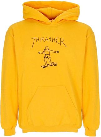 Thrasher Gouden Heren Hoodie met Trekkoord Capuchon - Heren - Hoodies - Geel - XL - Katoen - Hoodies & sweatvesten