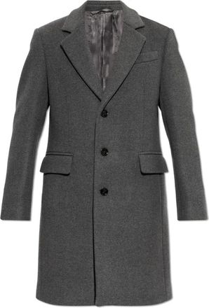 Burberry Heren, Mantels, Grijs, Maat: 2XL Wol