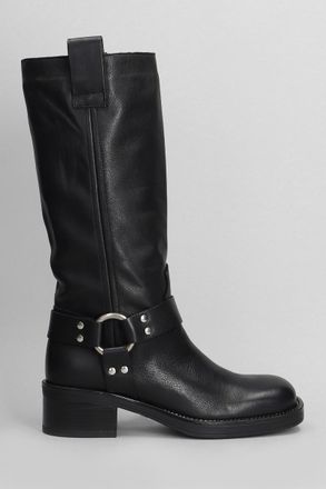 Gis&egrave;l moir&egrave; Pool Low Heels Boots