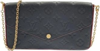 Louis Vuitton Pre-owned Cross Body Bags, female, Blue, Size: ONE SIZE Pre-owned Monogram Empreinte Pochette Shoulder Bag