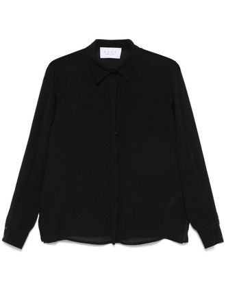 Kaos Camicia in cr&ecirc;pe de chine - Nero